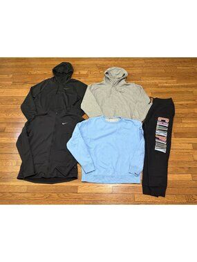 Mens Athletic Lot Adult Size Large Nike Champion Reverse Weave 5pcs